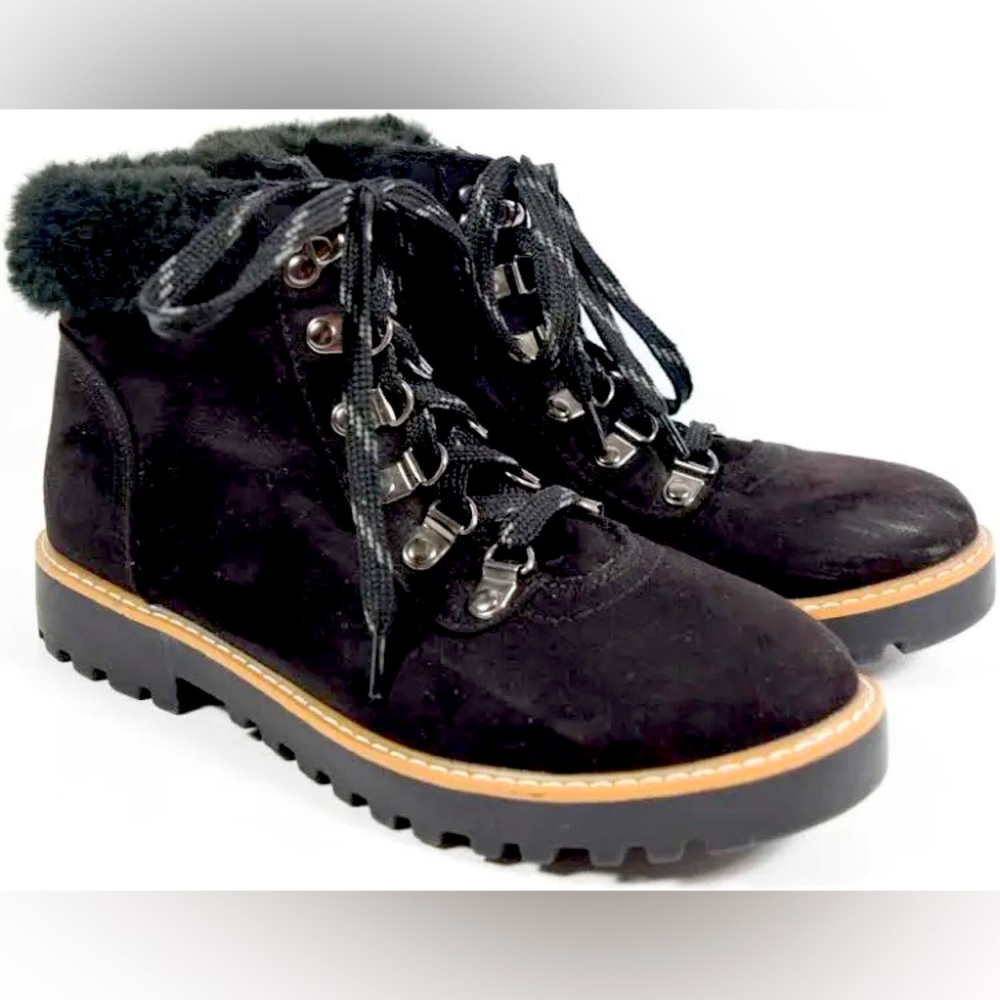 ANA Black Nelson ankle hiking boots size 8